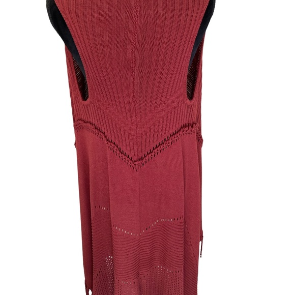 Tonian NWOT Long  Fringed Sweater Vest - Picture 3 of 8